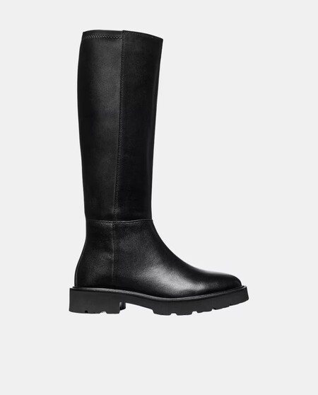 Botas Altas Piel Elegantes Invierno Comodas Planas