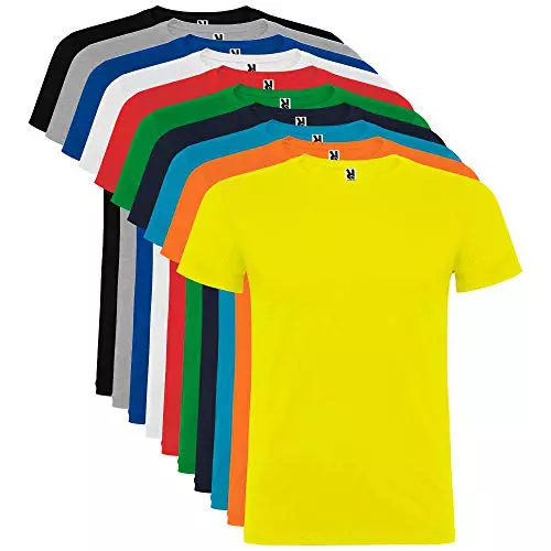 Pack de 10 Camisetas de Manga Corta para Hombre, 100% Algodón, Beagle (M)