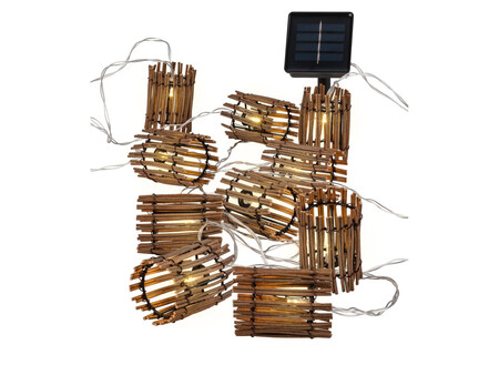 Guirnalda De 10 Luces Solar Led