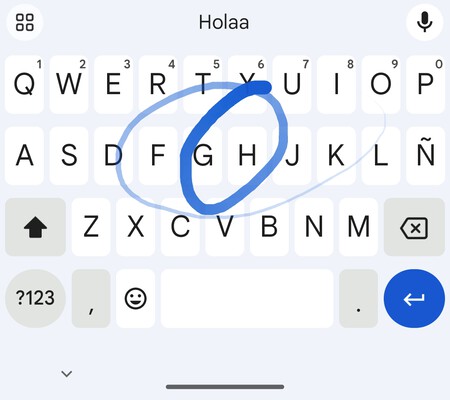 Teclado Gboard Escritura Gestos