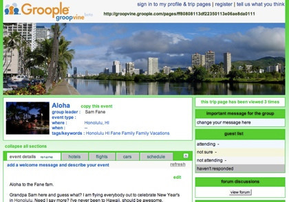 Groopvine, red social para planear viajes