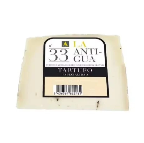 Quesería la Antigua - Queso de oveja curado al Tartufo (con TRUFA) -Cuña 250gramos