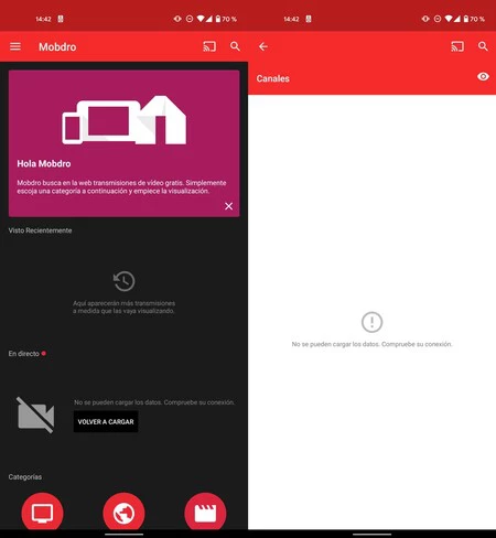 Mobdro が完全に動作を停止しました