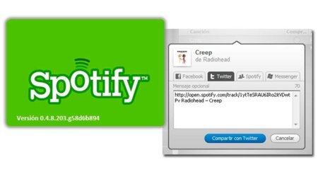 Compartir con nota, nueva funcionalidad de Spotify
