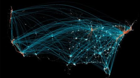 La imagen de la semana: Radiografía de los viajes en EEUU de la mano de FourSquare