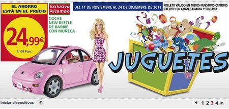 Alcampo dispone de un catálogo de juguetes a precios muy competitivos