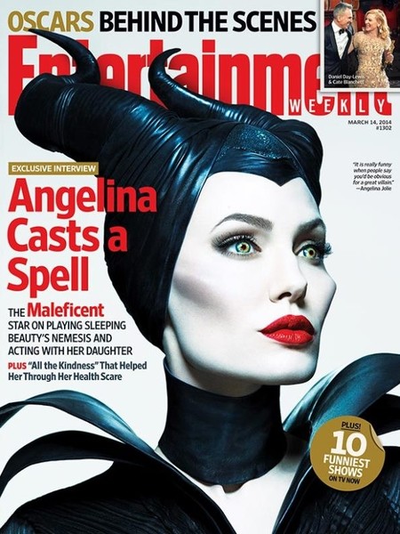 Para mala maléfica, Angelina Jolie en la portada de Entertainment Weekly