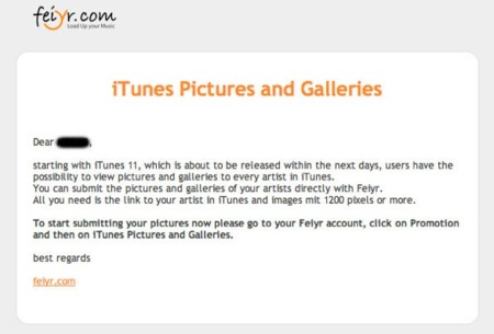 Apple avisa a los artistas: iTunes 11 llegará "en los próximos días" y hay que estar preparados