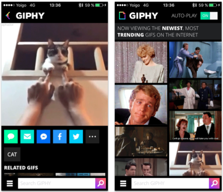 GIPHY GIFs para iPhone