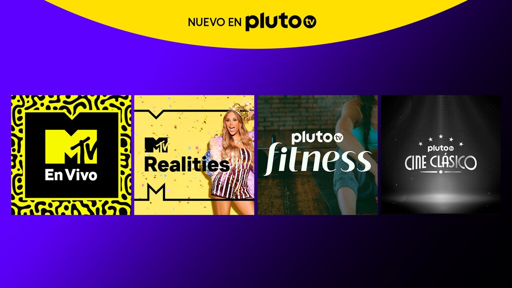 Pluto TV añade cuatro canales gratis a su parrilla con contenidos de música, entrenamiento personal, telerealidad y cine clásico
