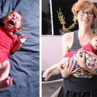 Los padres de una bebé con parálisis que solo se calma en brazos buscan gente que les ayude a mecerla