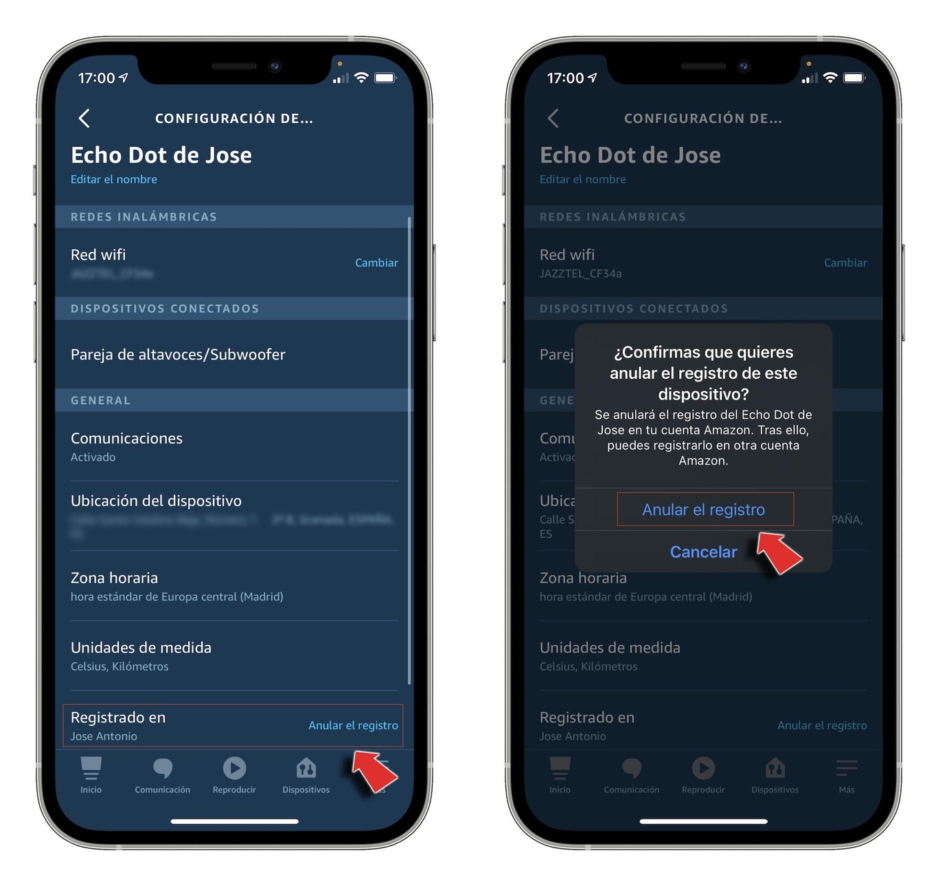 Cómo eliminar un altavoz Echo (u otro dispositivo) de nuestra cuenta de