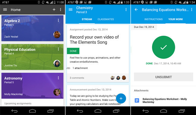 Google Classroom para Android, ya disponible su aplicación oficial para ...