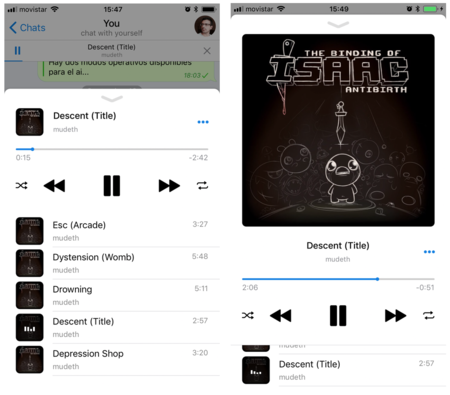 Poca broma con el nuevo reproductor de Telegram: puede ser un auténtico servicio musical en la nube