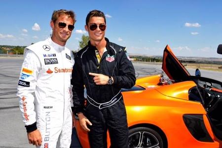Jenson Button y Cristiano Ronaldo