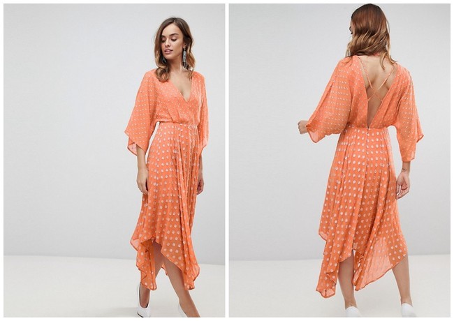 Look Invitada Naranja Asos Rebajas