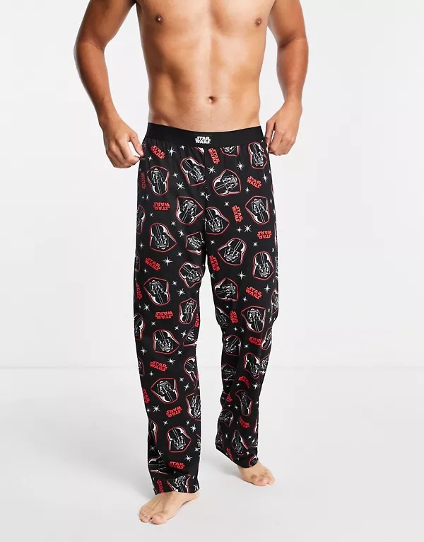 Star Wars Darth Vader and Storm Trooper black lounge pants