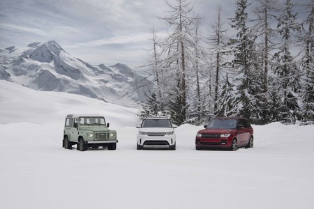 Silueta Land Rover Defender Alpes Franceses 1