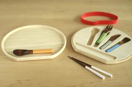 Set de plato y cubiertos zen para los peques