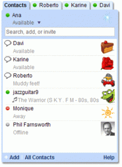 Aplicación no oficial de Google Talk para Facebook