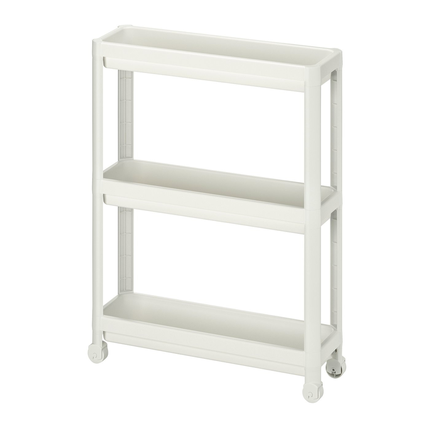 VESKEN Carrito, blanco, 54x18x71 cm