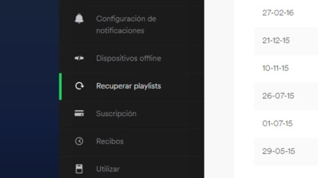 Recuperar una Playlist eliminada