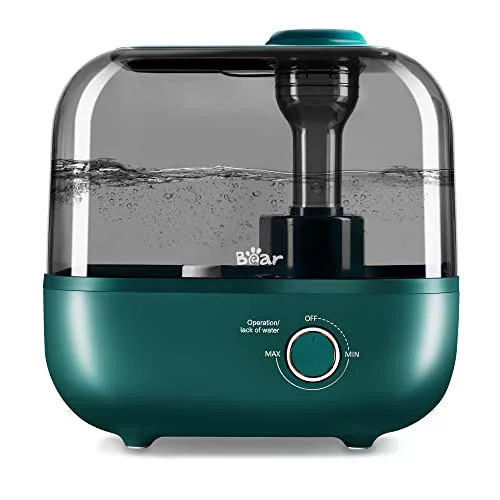 BEAR Top-Fill Humidificador 5L de Aromas, 28dB Ultra Silencioso para Bebés y Plantas, 35 Horas de Funcionamiento, con Bandeja de Aroma, Boquilla de Vapor Giratoria de 360°, Apagado Automático