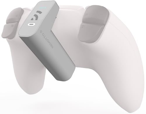 Remotto5 - Cargador para Mando de PS5 Inalámbrico - Batería Portátil para DualSense Juega Mientras Carga - Larga Duración +12 Horas de Autonomía - PS5 Accesorios
