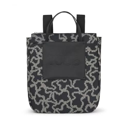TOUS Mochila Negra, Para Mujer, Medidas 35 x 32 x 11,5 cm, Colección Kaos Pix Soft
