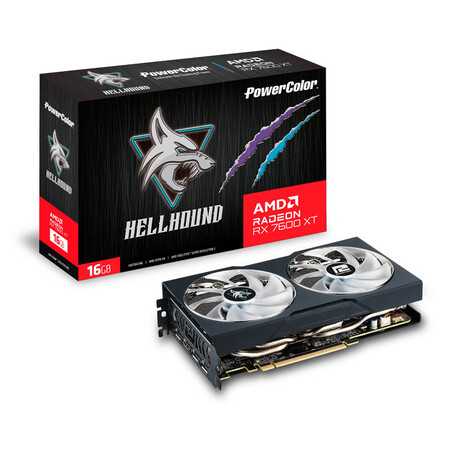 Powercolor Amd Radeon Rx 7600 Xt Hellhound 16gb Gddr6
