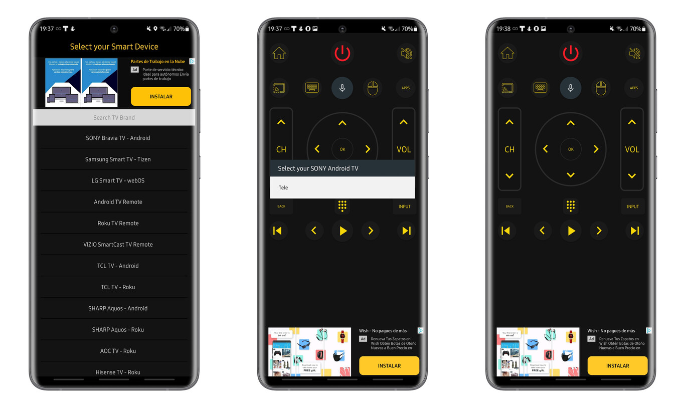 Controla tu TV desde tu tableta o teléfono Android con