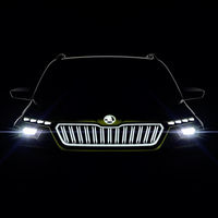 El Škoda Vision X se asoma en un primer teaser y será un híbrido a todo gas