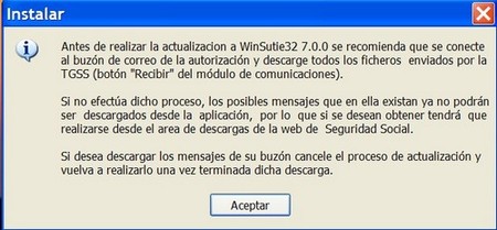 winsuite aviso actualizacion