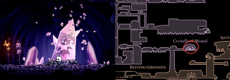 Oscuridad Descendiente Hollow Knight