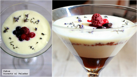 Deliciosa copa de queso y yogur para el cumpleaños de mi hijo. Receta