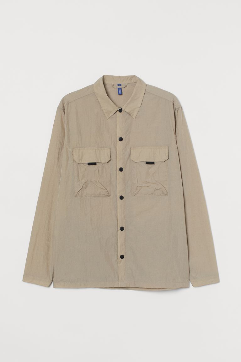 Chaqueta camisera de nailon