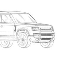 Un Land Rover Defender 130 'sin fin': esta ilustración del registro de patentes anticipa la exagerada longitud del nuevo todoterreno