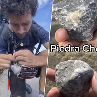 Un peregrino está recorriendo 800 kilómetros del Camino de Santiago arrastrando una piedra. Su objetivo: redondearla