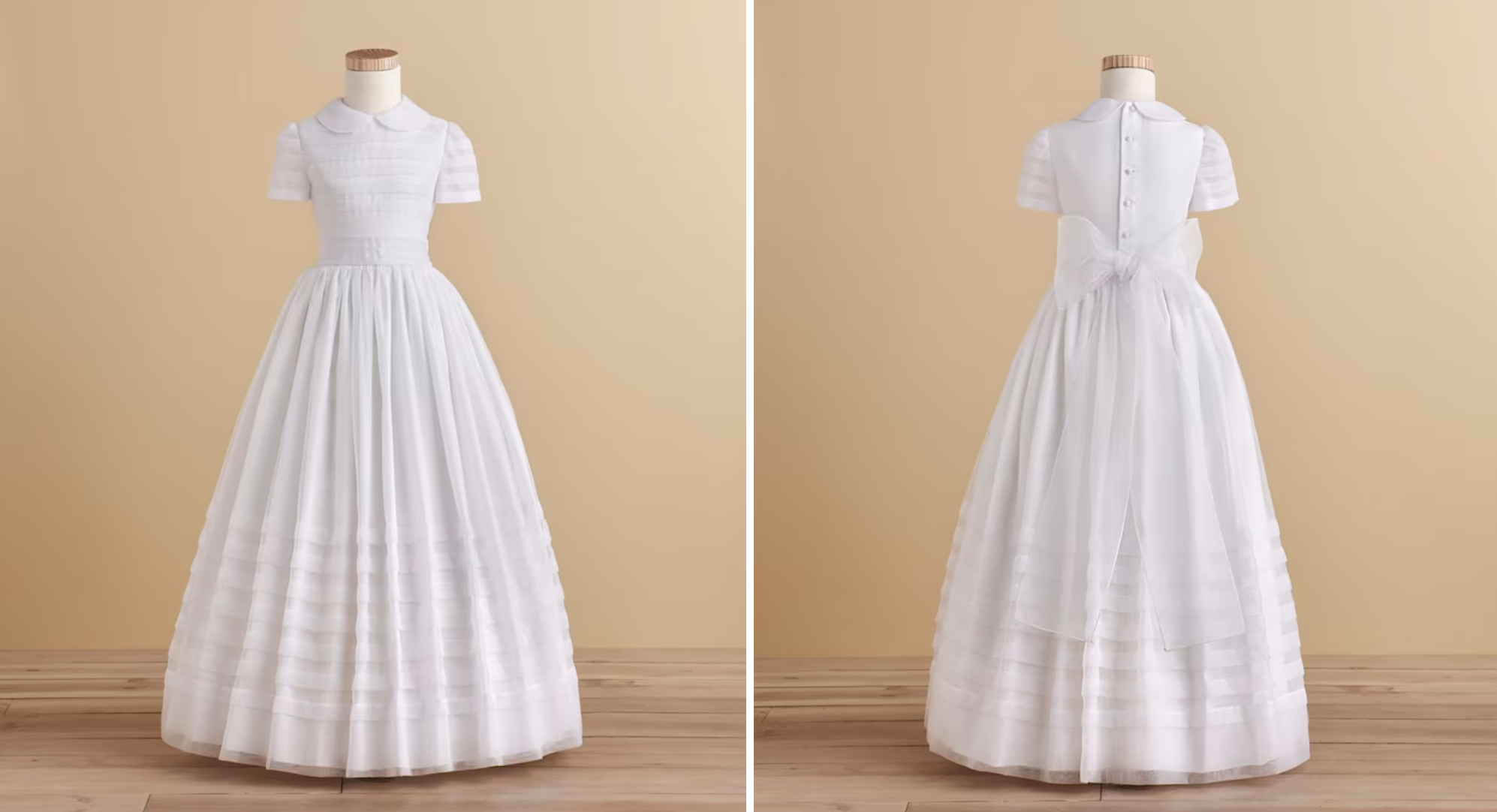 Vestido blanco de corte clásico