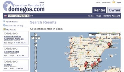 Domegos, ofertas y demandas de alquileres vacacionales
