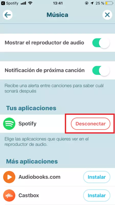 Apps de música: agregar y configurar un reproductor de Spotify