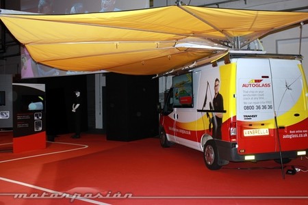 Toldo para la reparación de lunas