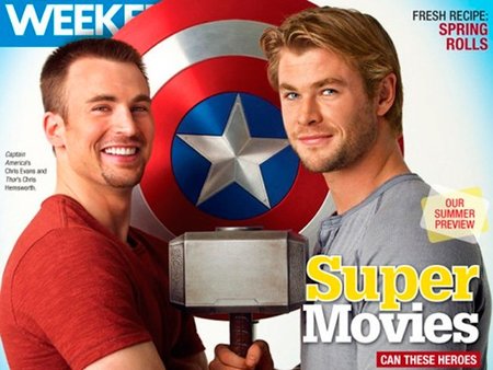Duelo de superhéroes buenorros: Chris Hemsworth Vs Chris Evans