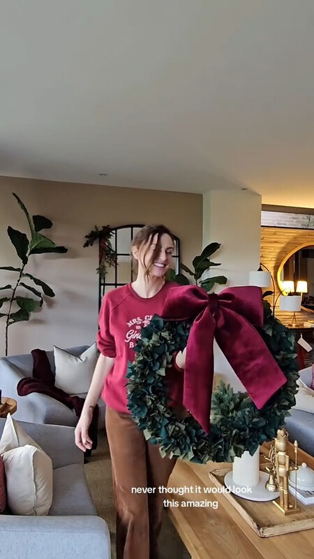 Corona de navidad handmade