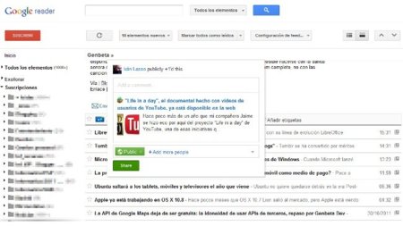 Ya está aquí el Google Reader renovado
