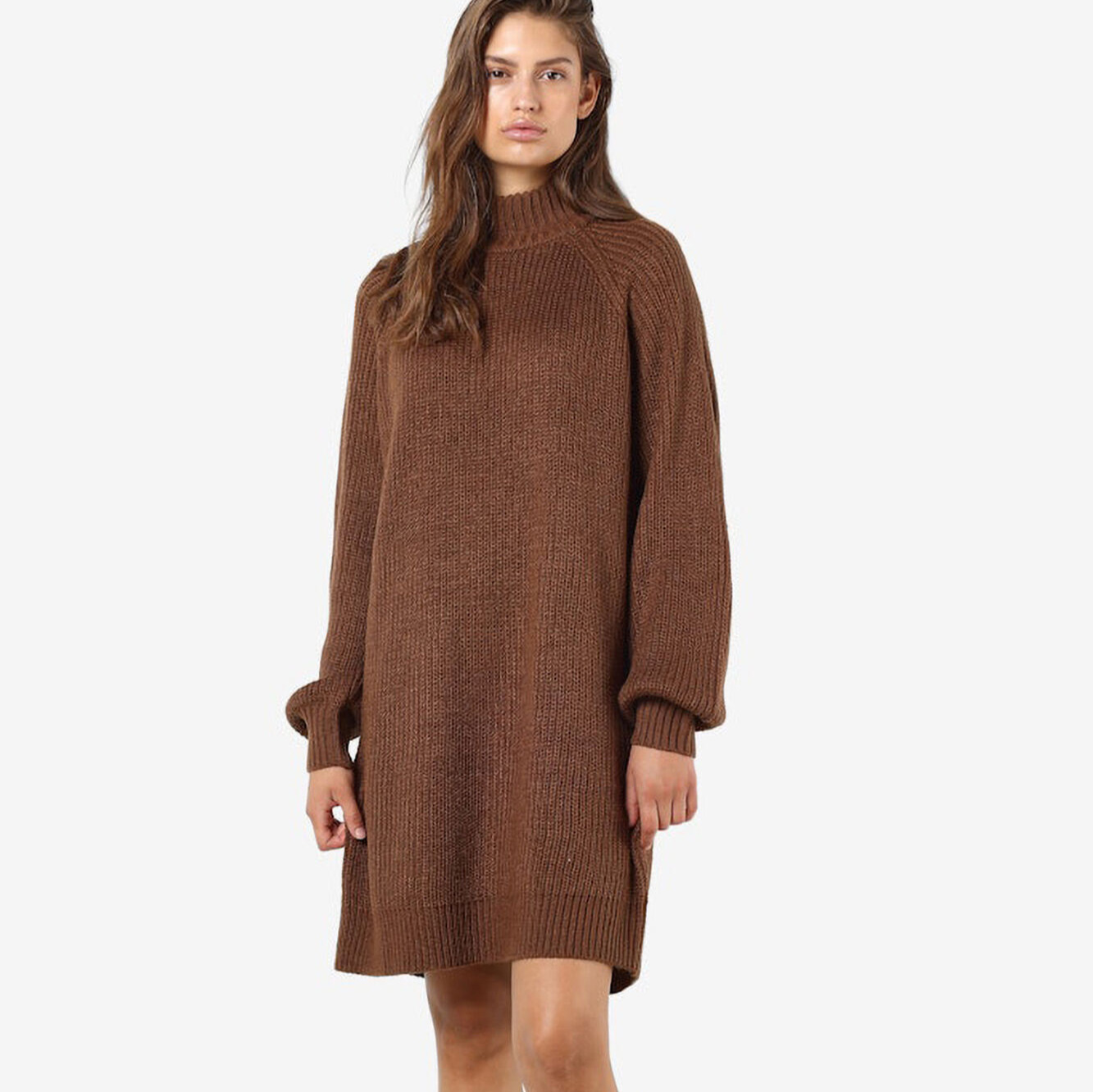 Noisy May
vestido punto cuello alto canalé
