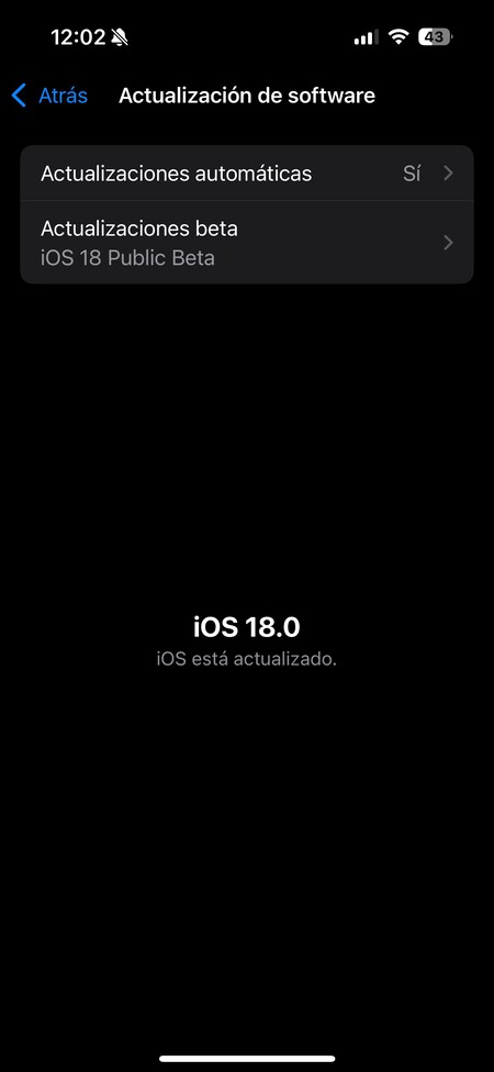 Actualizaciones beta