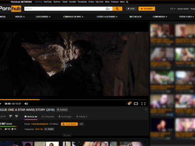 Uno de los mejores sitios para ver Rogue One en Internet es... Pornhub