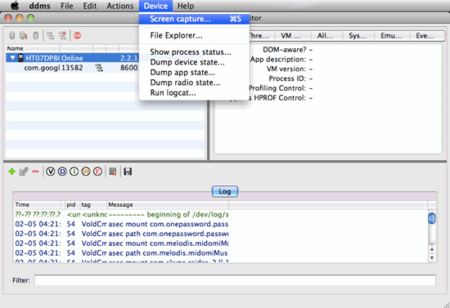 SDK aplicación DDMS