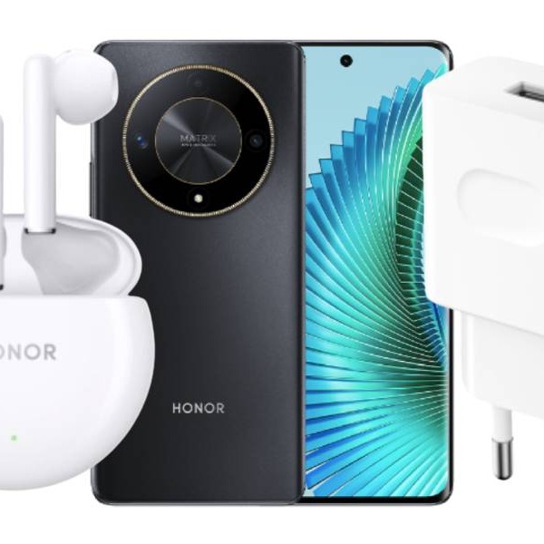Honor Magic6 Lite + Honor SuperCharge Power Adapter 66W + Honor Earbuds X5
